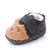 Första vandrare Dogeek Autumn and Winter Neborn Warm Baby Shoes Girls Toungs Toddler Non-Slip Walker Spädbarn Söt