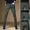 Men's Pants Large men's green street clothing straight jeans spring and summer new sports slim pants commercial fashion men's casual men's casual men's jeans Z230731