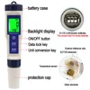 Medidores de PH 5 en 1 Medidor de temperatura digital TDS / EC / PH / Salinity Water Quality Monitor Tester para piscinas Agua potable Acuarios 230731