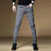 Men's Pants Large men's green street clothing straight jeans spring and summer new sports slim pants commercial fashion men's casual men's casual men's jeans Z230731