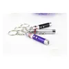 Keychains Lanyards 2 IN1 RED LASER POINTER CATS CATS Toy Key Anneau avec une torche LED blanche Show Portable Infrared Stick Tampon drôle OT6U8