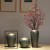 Vases Jingdezhen Chinese Ceramic Home Decor Vase Living Room Decoration Flower Arrangement Dining Table Dried 230731