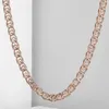 Kedjor 3mm män Kvinnor Snake Halsband 585 Rose Gold Link Fyllda modesmycken gåvor Hela festbröllop 50 60 cm GN4621839