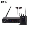 Andra elektronik EYK IEM81 UHF trådlöst i öronmonitor System Single Channel 16 FREKENSER Selecable Perfekt för Singer Stage Performance DJ 230731