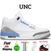 scarpe da basket Palomino 3s White Cement jumpman 3 UNC Dark Iris Lucky Green Mocha Cardinal Red scarpe da ginnastica sportive da uomo taglia 7-13