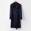 Hommes Trench Coats Manteau Style Anglais Long Printemps Et Automne Beau Slim Ceinture Coupe-Vent Grande Taille Hommes