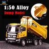Diecast Model Cars Huina 1405060 Diecasts Toy Vehicles Backhoe Loader cars trucks Dump Truck Bulldozer Model Excavator Toys Collectables Gifts x0731