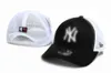 2024 21 couleur gaze d'été réglable lettre NY casquette de baseball pour hommes et femmes chapeaux de coton réglables à la mode chapeau de protection solaire chapeau de langue de canard N19