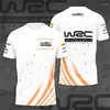 Męskie koszule Summer Casual T-Shirt Racing Top rajdowe fanów Jersey Childrens WRC Oddychany okrągły szyję krótki rękaw na zewnątrz Sportsw