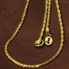 Catene Pure Au750 Catena in oro giallo 18 carati Donna Lucky Many Star Collana 1,9-2,1 g 18 pollici L