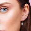 Orecchini a cerchio Zircone di lusso Ciondolo pavone Orecchini a cerchio per donna Boho Piercing Gioielli di moda Ins stesso orecchino Regali per feste