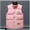 Mannen vest dons katoenen gilet ontwerpen heren dames geen mouwloze noordelijke jas puffer herfst winter casual Canadese gans buiten