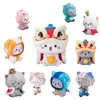 Слепая коробка 8 шт./Установка Симпатичное животное Lucky Mitao Cat Creative Surprise Spread Box Toys Toys Figure Doll Cart Car Decor Рождественские подарки 230731