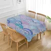 Tischdecke mit Meeresmuscheln, Strand, wasserdicht, für Feiertage, Partys, Dekorationen, rechteckige Tischdecke für Küche, Esszimmer, Tischdekoration R230726