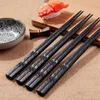 Pałeczka 1PAIR Portable sushi cop Sticks Chińskie pałeczka do ucznia prezenty Zestaw Zestaw Wykwintny bez poślizgu Akcesoria kuchenna