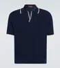 Men Polo Designer Shirts Summer Loro Piana Casual Silk polos shirt Tops Short Sleeve tshirt