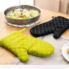 Gants de cuisine 2 pièces avec gant de coton imprimé en silicone antidérapant 1 paire d'outils de cuisson résistants à la chaleur 230731