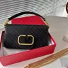 Designer Bag V Women's Chain Kleurrijke echt lederen handtas Schouder vrouwen messenger mode tassen vrouw Bag