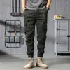 Männer Hosen Frühling und Herbst Stil Neun Erweiterung Cargo Multi Pocket Leggings Casual Mode Marke Slim Fit Kleine Füße sp