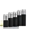 Verpackungsflaschen, mattschwarze Glasflasche, Presspumpe, Spray, Lotion, Cremedosen, leere Kosmetikbehälter 20 ml, 30 ml, 40 ml, 50 ml, 60 ml, 80 ml