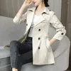 Trench femme 2023 printemps automne manteau femme coréenne Double boutonnage mi-long femmes pardessus femme coupe-vent