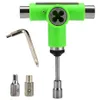 Hand Tools Skateboard Tool Roller Skate Scooter Adjusting T-Wrench Long Board Fish Repair L-Type Head Spanner274A