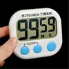 Timer Neuer magnetischer digitaler Küchen-Countdown-Timer-Alarm mit Ständer Weißer Küchentimer Praktischer Kochtimer-Wecker