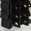 Sacs de rangement 12 compartiments suspendus sac à chaussures mur multicouche placard rack tridimensionnel