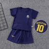 衣類セットサマーボーイボーイサッカースーツキッズ幼児幼児スポーツTシャツショーツ2 PCS子供競技衣装セット230731