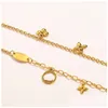 Pendant Necklaces Luxury Jewelry Moissanite Diamond Necklace Designer Classic Clover Charm 18K Rose Gold Sier Plated For Women Engagem Dhcfa