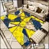 Carpets Designer Art Colorf Lattice Carpet For Living Room Bedroom Anti-Slip Floor Mat Fashion Kitchen Area Rugs Drop Delivery Home Ga Dhq9A