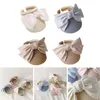 Accesorios para el cabello HUYU lindo gorro infantil con Bowknot bebé sombrero de béisbol visera de paja regalo