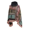 Scarves Purse Scarf For Handbags Women Print Splice Poncho With Tassels Knitted Shawl Fringed Wraps Pashminas Light Summer