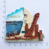 Imanes de nevera España Sarajevo Imanes de nevera Souvenir Mosque Cordoba Toledo Gijon 3D Refrigerador Pegatinas magnéticas Resina Artesanía Decoración para el hogar x0731