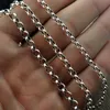 Strängsträngar Unibabe Pure Silver 3mm tjockt Cross O Link -kedja S925 Halsband Tröjekedja Sterling 925 Silver Smycken 230729