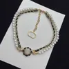 Designer jewelry necklace Pearl Chain Double Layer Necklace Xiangnanzhu Black Braided Bracelet Ears