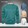 Mannen Truien Sweatshirts 2023 Mannen Harajuku Casual Hip Hop Streetwear Mode Herfst Mannelijke Effen Trui O Hals Nep Twee stukken 230731