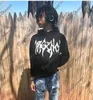 Mens Hoodies Sweatshirt Sweatshirt Men Street Top Y2K Süper Gevşek Baskı Amerikan Gotik Moda Düzensiz Desen Giyim 230731