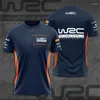メンズTシャツ夏のカジュアルTシャツレーシングトップラリーファンジャージーチャイルドレンズWRC通気性丸い首のショートスリーブアウトドアスポーツ