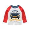 T Shirts Kids Boys Baby Long Sleeve Excavator Toppar Children Spring Cotton Clothing 5 6 8 Years Boy Toddler T Shirts Busbil 230731