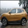 rostfritt stål 10st bilar windows center pelare dekorativ panel dekoration scuff platta dekorativ klistermärke för nissan qashqai 2016224k