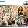 50 Stück Sexy Schönheit Retro Hübsche langbeinige Strumpf Dame Mädchen Telefon Laptop Auto Aufkleber Pack für DIY Gepäck Gitarre Skateboard Aufkleber C244m