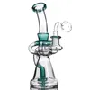 Incórdia grossa barata de 14 mm Mini -vidro Bongo Bong Bongs Dab Pipes Recycler Oil Plays Galé