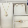 Wedding Jewelry Sets Arrival Pearl 14k Gold Plated 100 Real Natural Freshwater Necklace Earrings Ring For Women Gift 230729