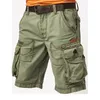 Men's Shorts Cargo Stretch Washed Vintage Have Belted and Pockets 230731