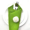 Table Napkin 4PC Grass Green 30 45cm Cloth Napkins Family Dinner Kitchen Tea Towels Wedding Decoration Mat