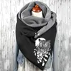 Foulards mode impression écharpe Wrap femmes bouton décontracté chaud Ladias doux cachemire Foulard hiver châles Hijab