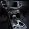 Для Volkswagen VW Teramont Atlas Interior Central Control Panel Ручка дверная ручка наклейки из углеродного волокна наклеивание