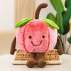 Plush Pillows Cushions 35cm Cute Soft Fruit Watermelon Cherry Toy Cartoon Cushion Children Doll Home Decor Birthday Gift 230729