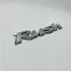도요타 러쉬 엠블럼 리어 트렁크 뚜껑 뚜껑 테일 게이트 로고 배지 명판 자동 데칼 188z를위한 자동차 스타일
